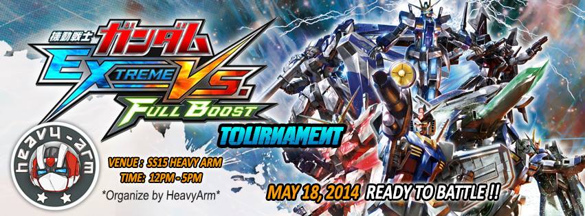 Are you a Malaysian Gundam Extreme Vs: Full Boost fan? This is a call to arms: a tournament awaits! Are you a Malaysian Gundam Extreme Vs: Full Boost fan? This is a call to arms: a tournament awaits!