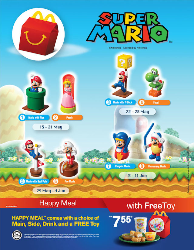 Malaysia Gets Super Mario Mcdonald S Happy Meal Toys Is The Envy Of The Region Updated