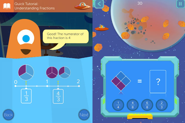 Zap Zap Fractions: Visual Math’s grade-school math app