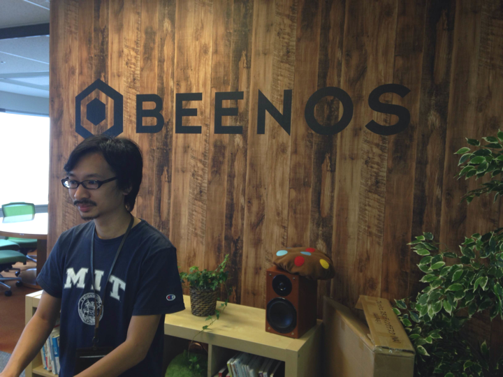 Hiro Maeda at the Beenos office.
