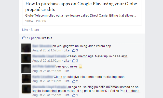 A screenshot from the IGDA Manila chapter's Facebook group