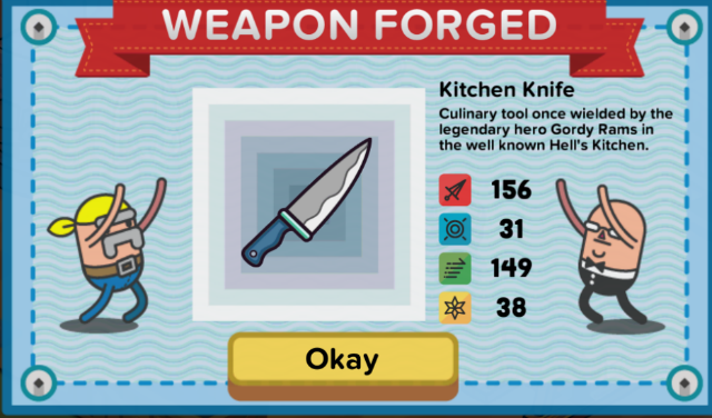 weapon forged holy potatoes TGS