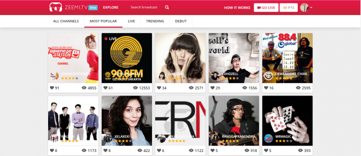 zeemi popular channels