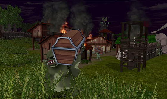 Monsters looting,