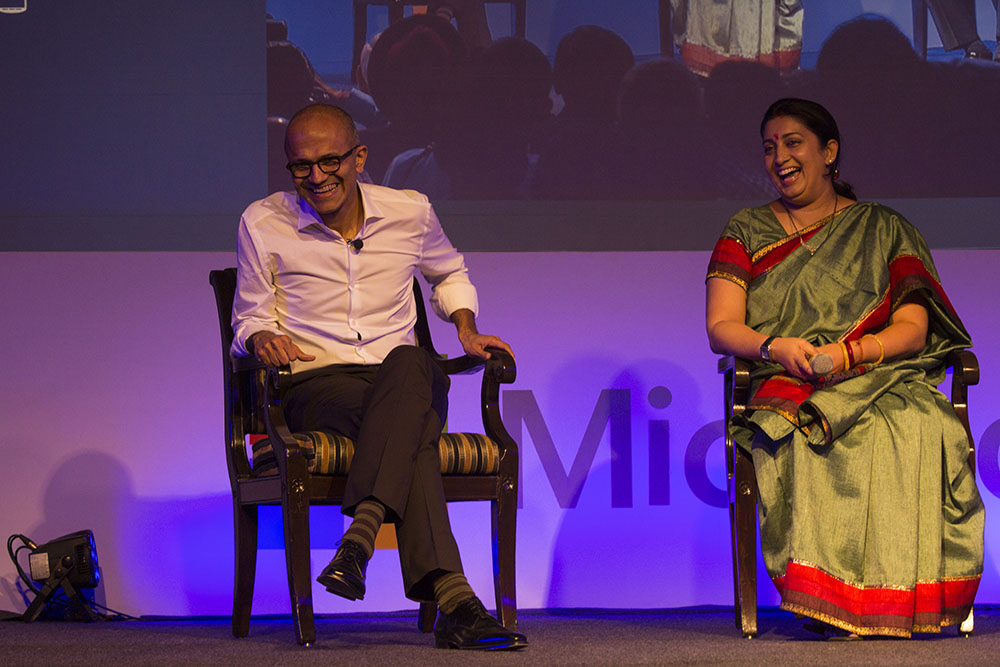 microsoft ceo satya nadella in india