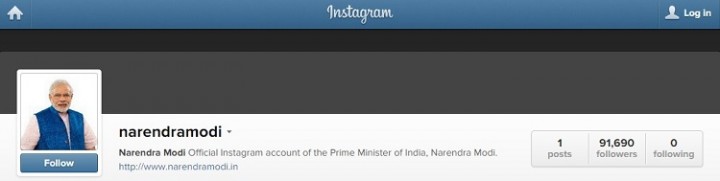 Narendra Modi on Instagram 2