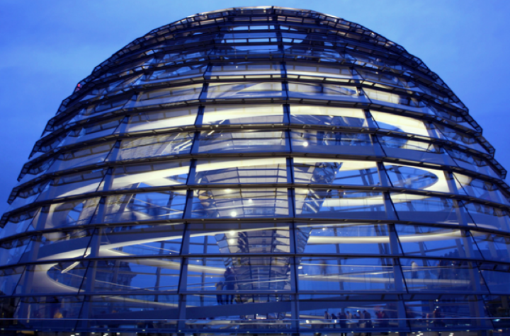 The Dome Germany's Reichstag (Parliament) building.