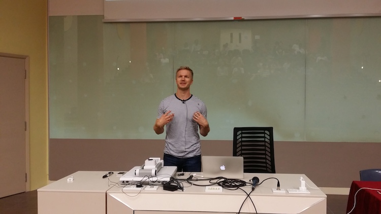 Juha Panaanen at the Games in Asia Meetup.