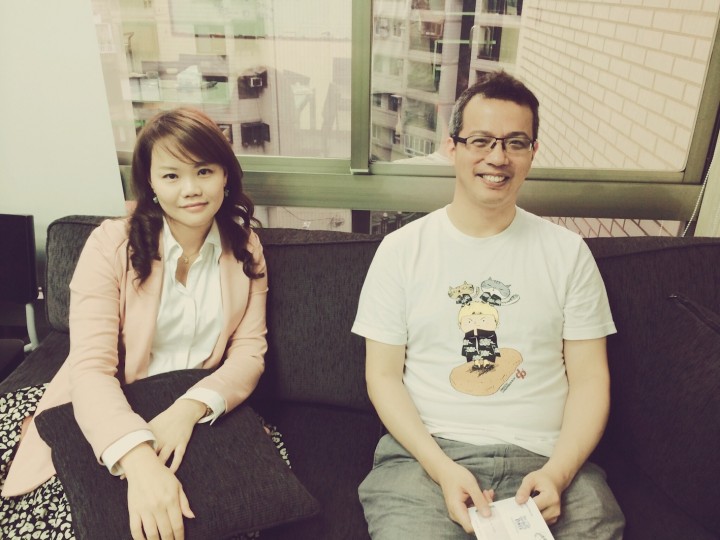 Cubie COO Thelma Lin, left, with co-founder and former CEO Yenwen