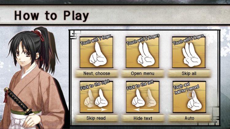 hakuoki gameplay