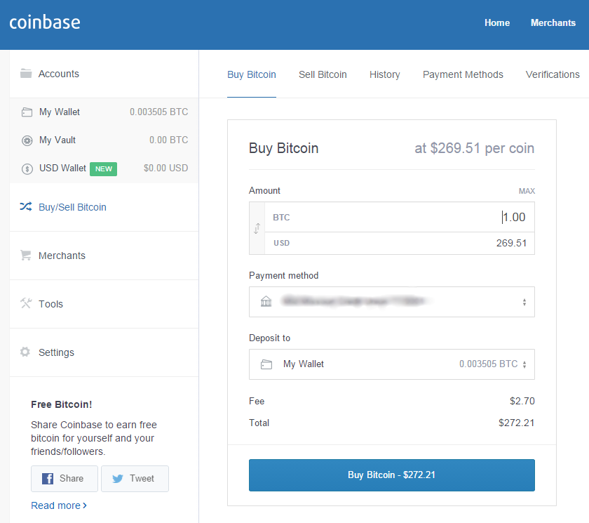 How much bitcoin can you buy hot sale on coinbase