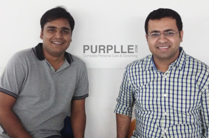 Purplle cofounders Manish Taneja and Rahul Dash