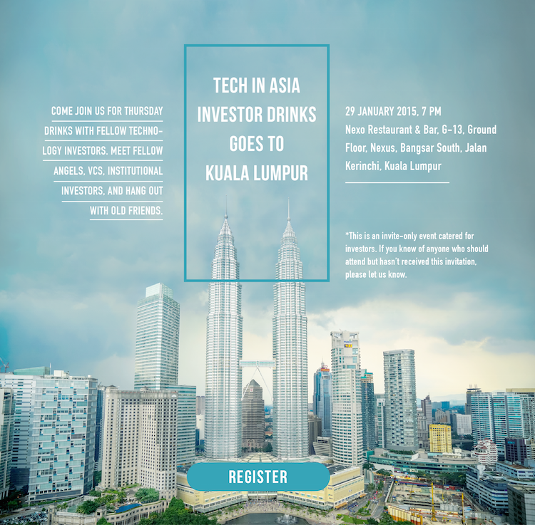 Tech in Asia Investor Drinks goes to Kuala Lumpur