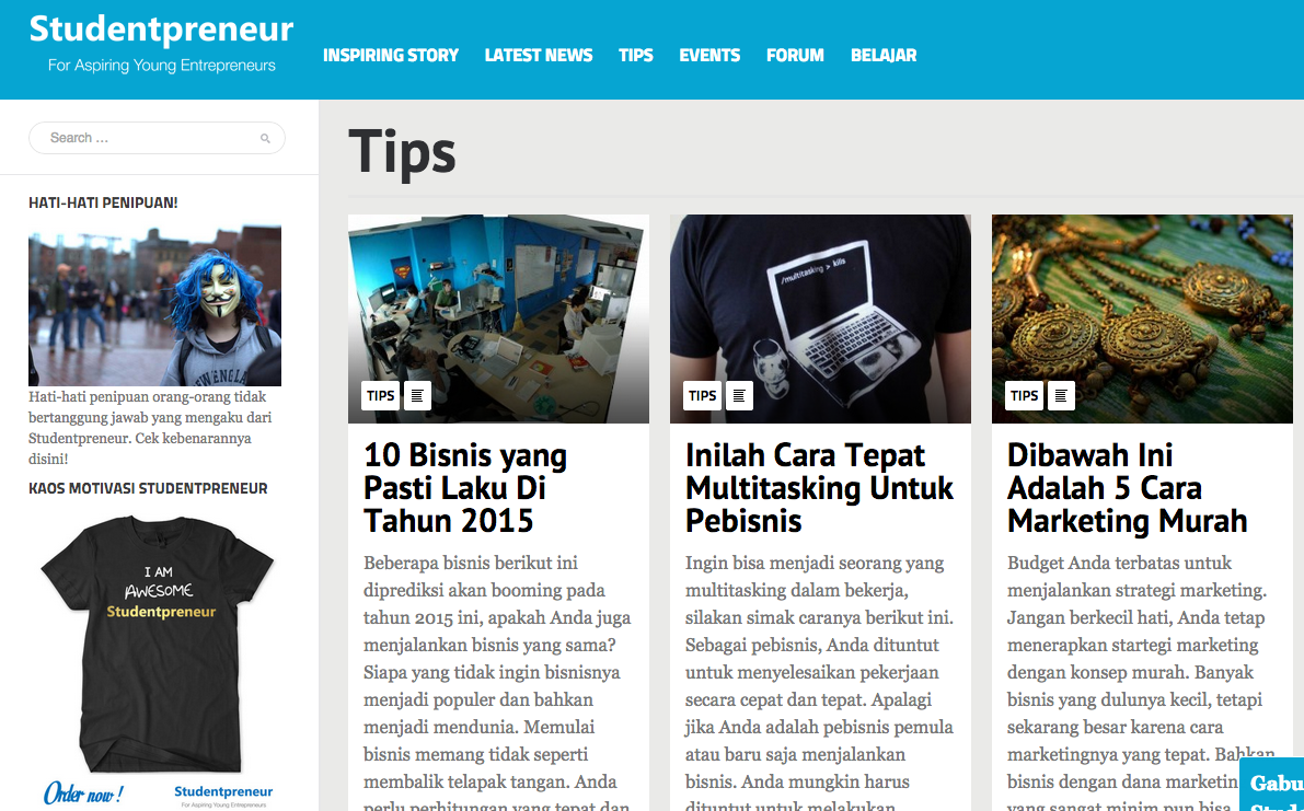 studentpreneur screen 1