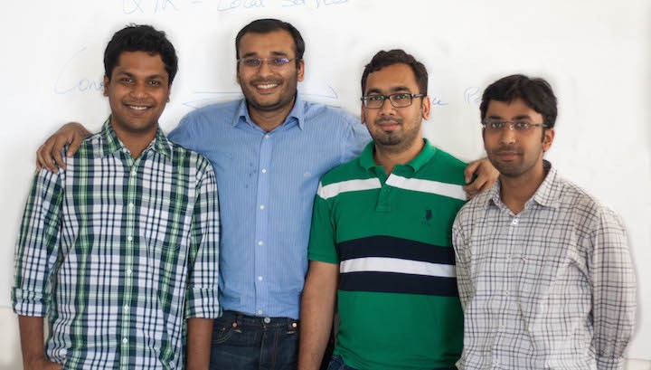 The Qyk team: Deepak Singhal, Sangharsh Boudhh, Shobhit Singhal, and Anubhav Sahoo
