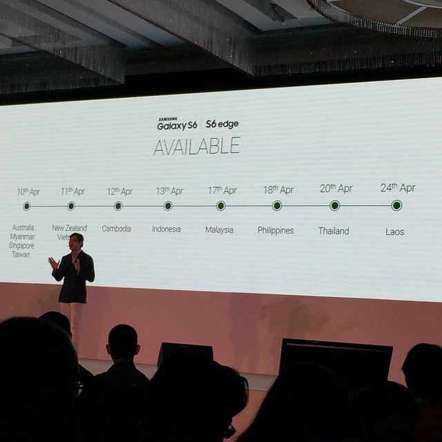 Samsung reveals launch dates for Galaxy S6 across Asia