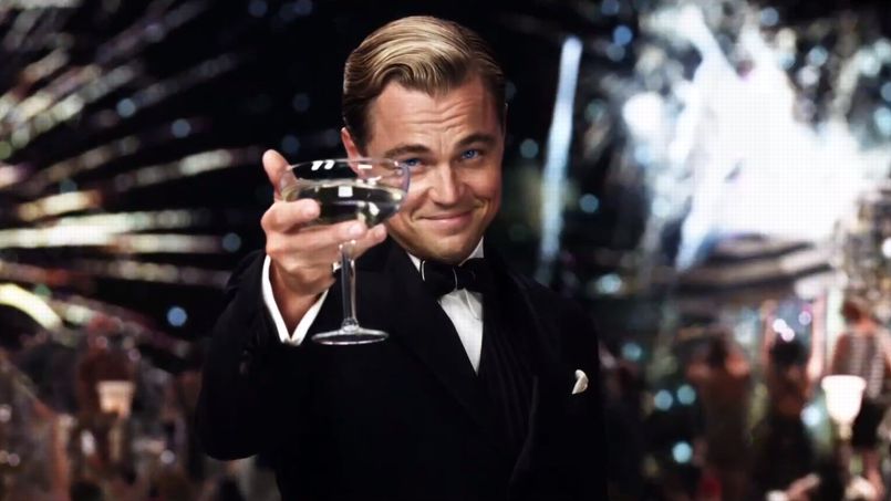 leonardo di caprio raising a toast Toost