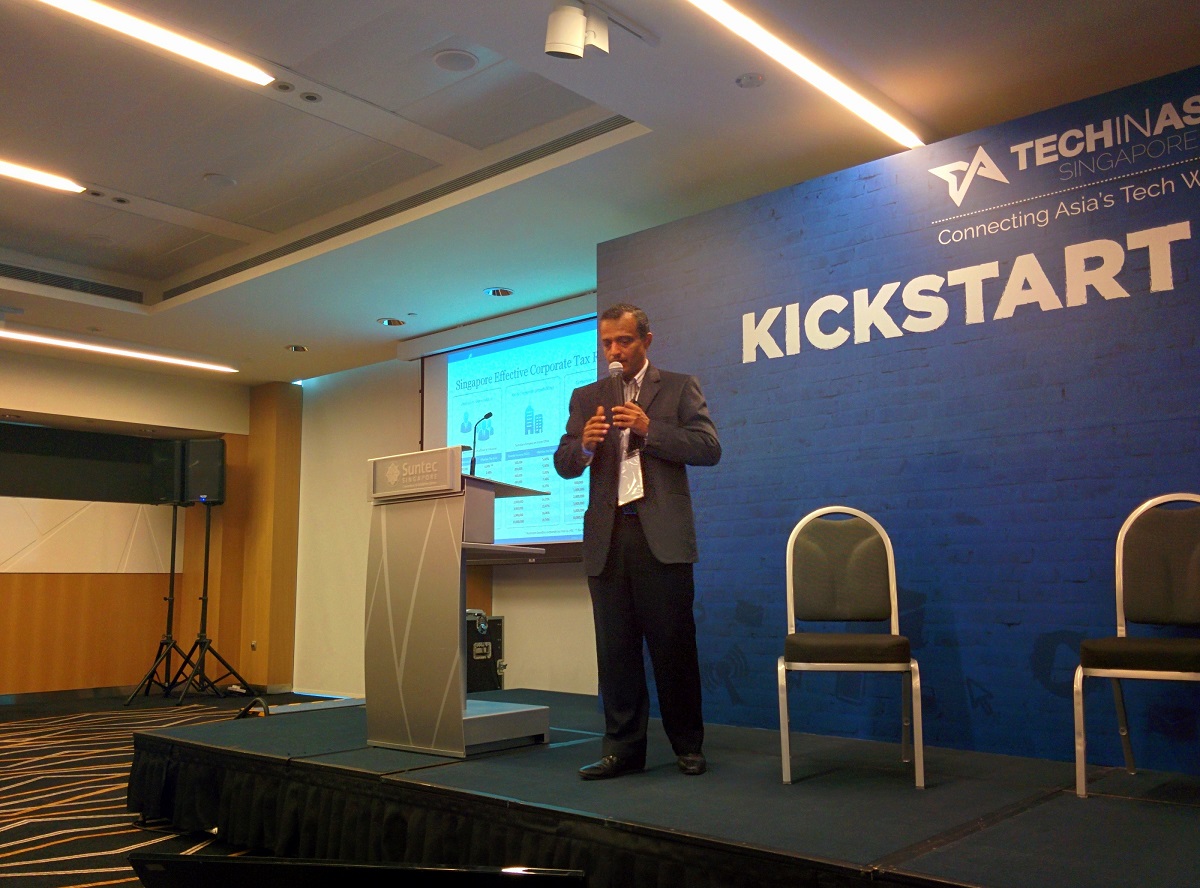 Satish Bakhda, COO of Rikving, speaks on the Singapore market exchange track, TiA Singapore 2015