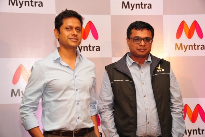 Mukesh Bansal, CEO of Myntra, and Sachin Bansal, co-founder and CEO of Flipkart