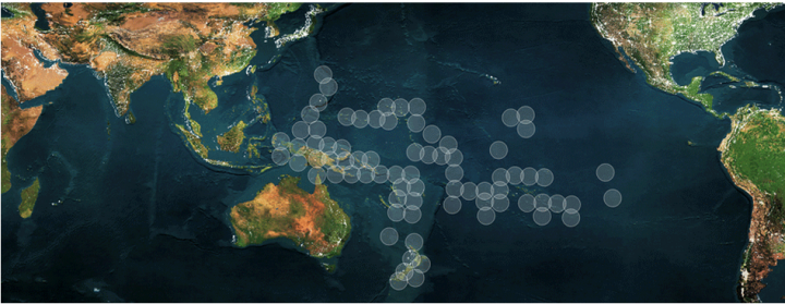Kacific satellite coverage