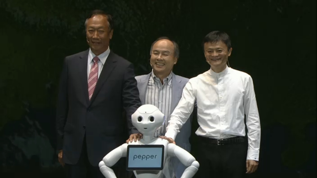 Alibaba Softbank Foxconn robots