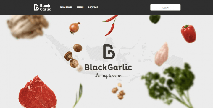 Black Garlic Screenshot website