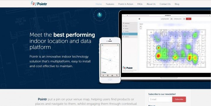 Navigation startup Pointr