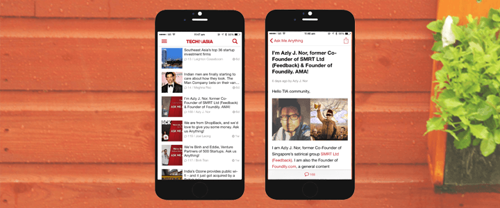The Tech in Asia iOS app