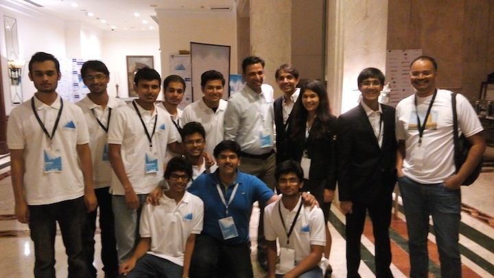 Team Conquest 2015 with Samay Kohli , CEO of Grey Orange Robotics who helmed the first Conquest at BITS Pilani, and Sujit Panigrahi, CEO and co-founder of Fitness 365.