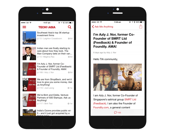 Tech in Asia iOS App
