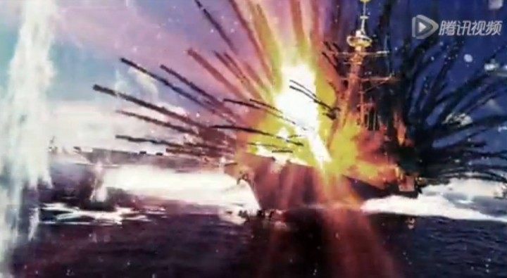 Boom, go the enemy ships. It's a celebration of peace!