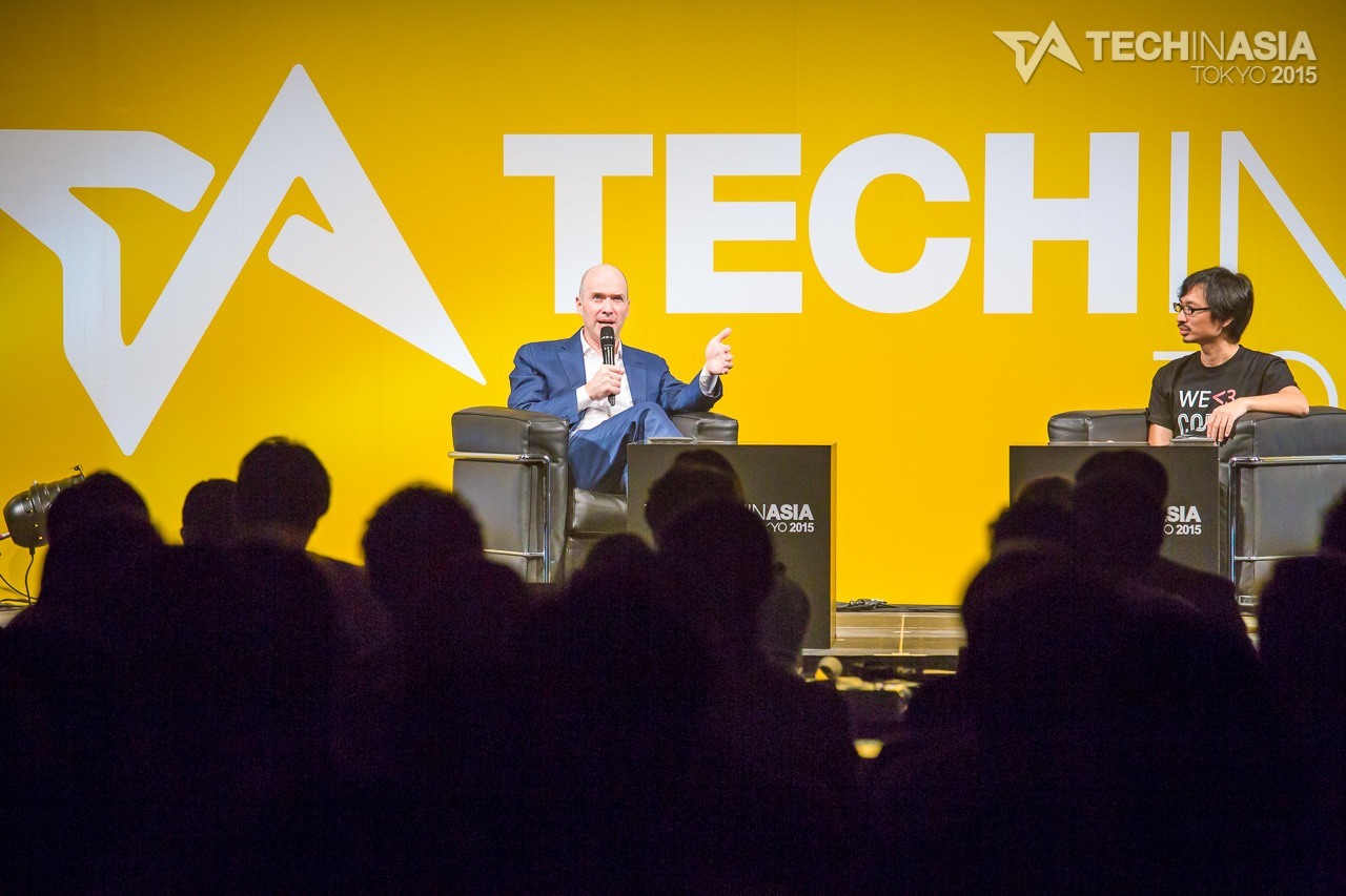 Ben Horowitz on stage at Tech in Asia Tokyo 2015