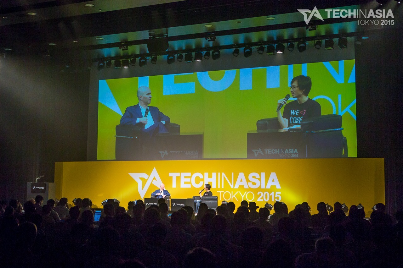 Ben Horowitz on stage at Tech in Asia Tokyo 2015