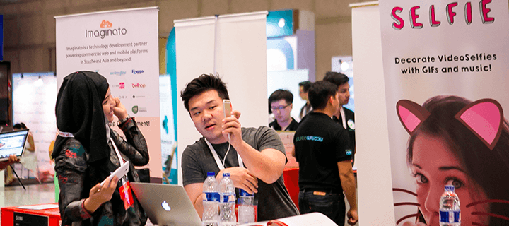 Exhibit startup at Tech in Asia Jakarta 2015