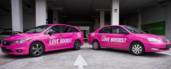 GrabitBeatit pink GrabCar grabtaxi