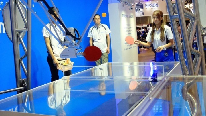 This ping pong playing robot wants you to win This ping pong playing robot wants you to win