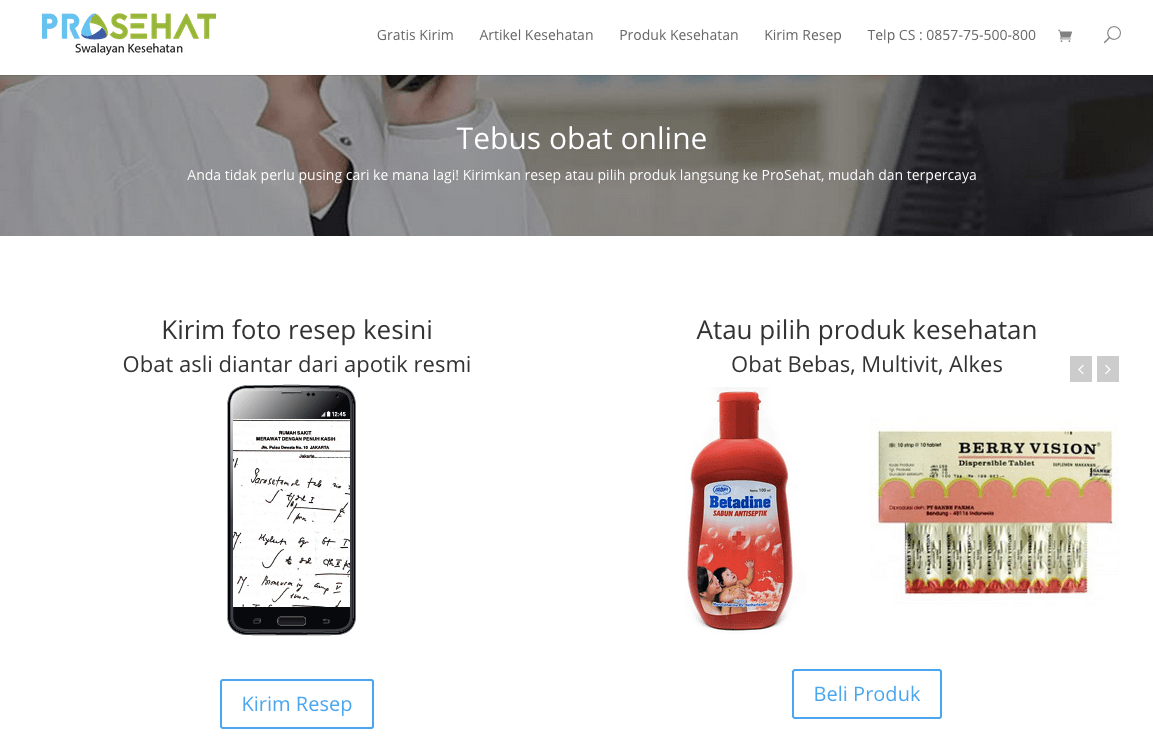 ProSehat-healthcare-startup-INdonesia-screenshot