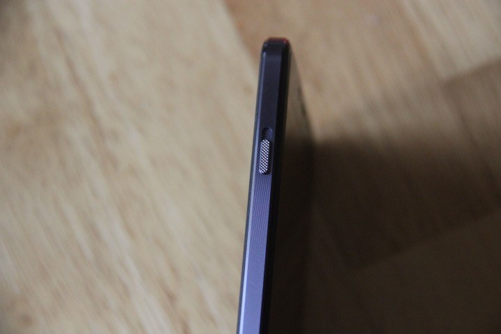 The left edge of the phone, with OnePlus's notification switch