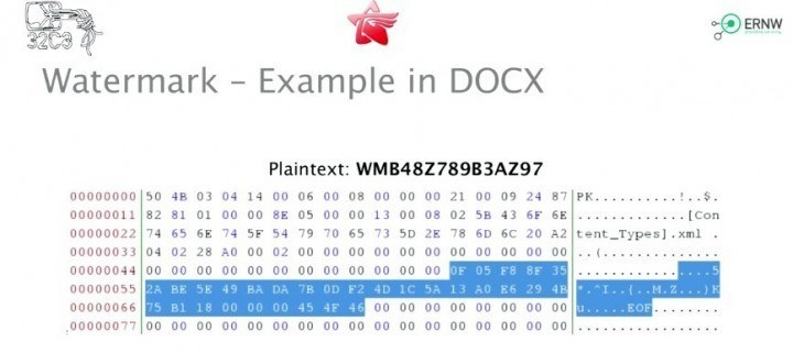 Here's the system changing a string in a docx file to append a