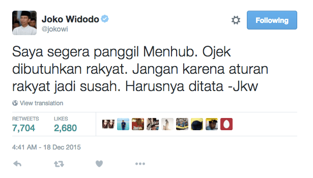 Original tweet: