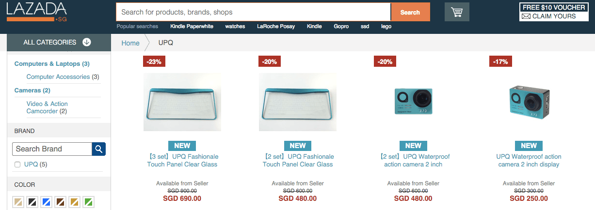 upq lazada singapore