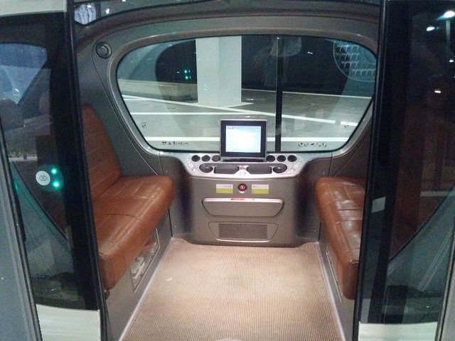 Driverless pods in Masdar City