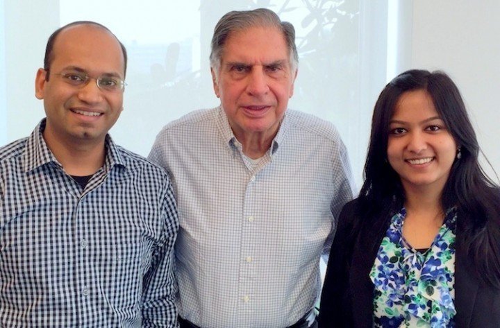 Abhishek Goyal, Ratan Tata, and Neha Singh