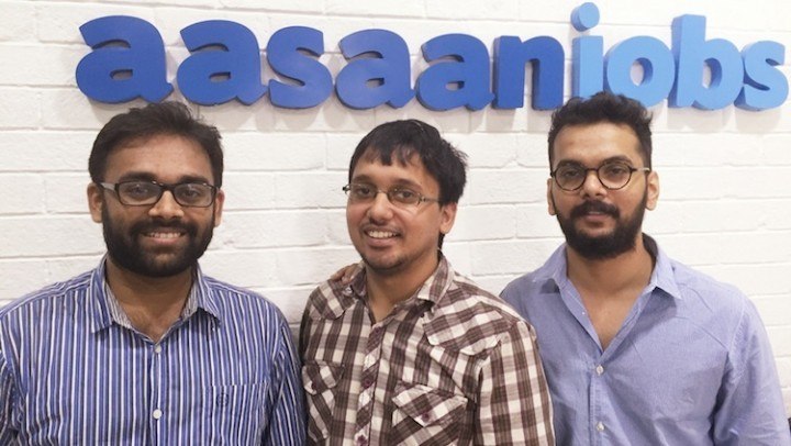 Founders of Aasaanjobs- (L-R) Gaurav Toshniwal,Dinesh Goel & Kunal Jadhav (1)
