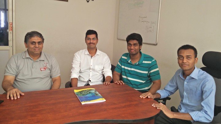 Ravi (far left) and his team