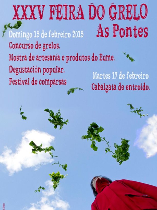 The fair's advertisement in the original Galician.