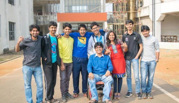 Arpan with the team