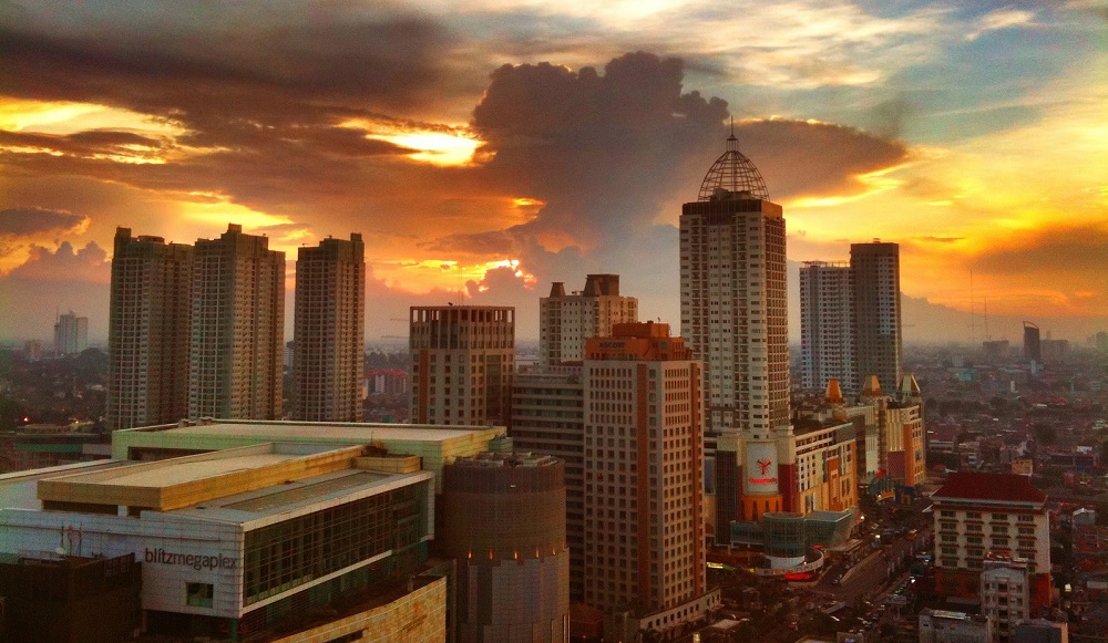 Jakarta skyline - wide