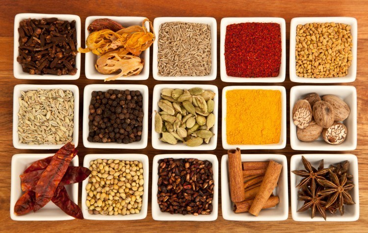 indian spices, food