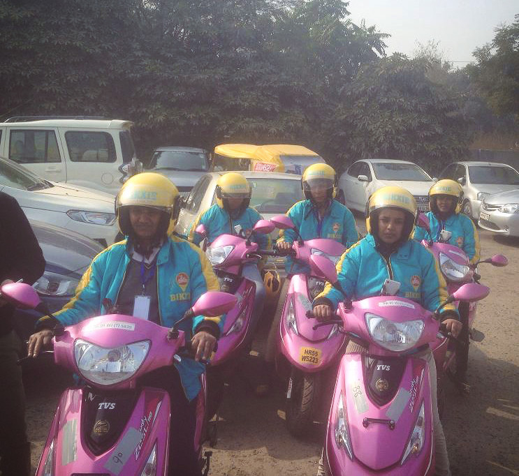 Meet the women whose motorbike taxis are taking an Indian city by storm